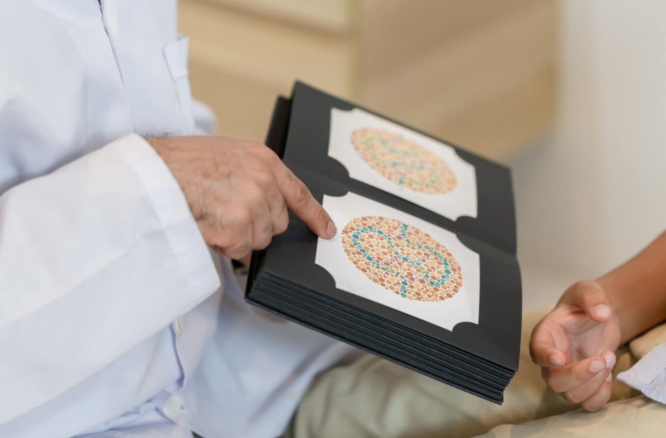 اختبار عمى الألوان وما هي أنواعه 