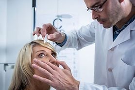 dilated eye exam