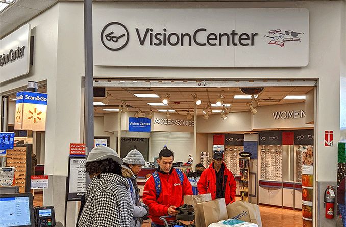 Vision center inside of a Walmart Vision center inside of a Walmart
