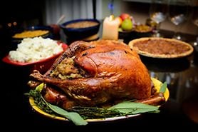 Thanksgiving turkey and sides