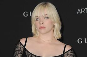 Billie Eilish with Sanpaku eyes