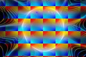 Color depiction of what a person with tetrachromatic vision might see