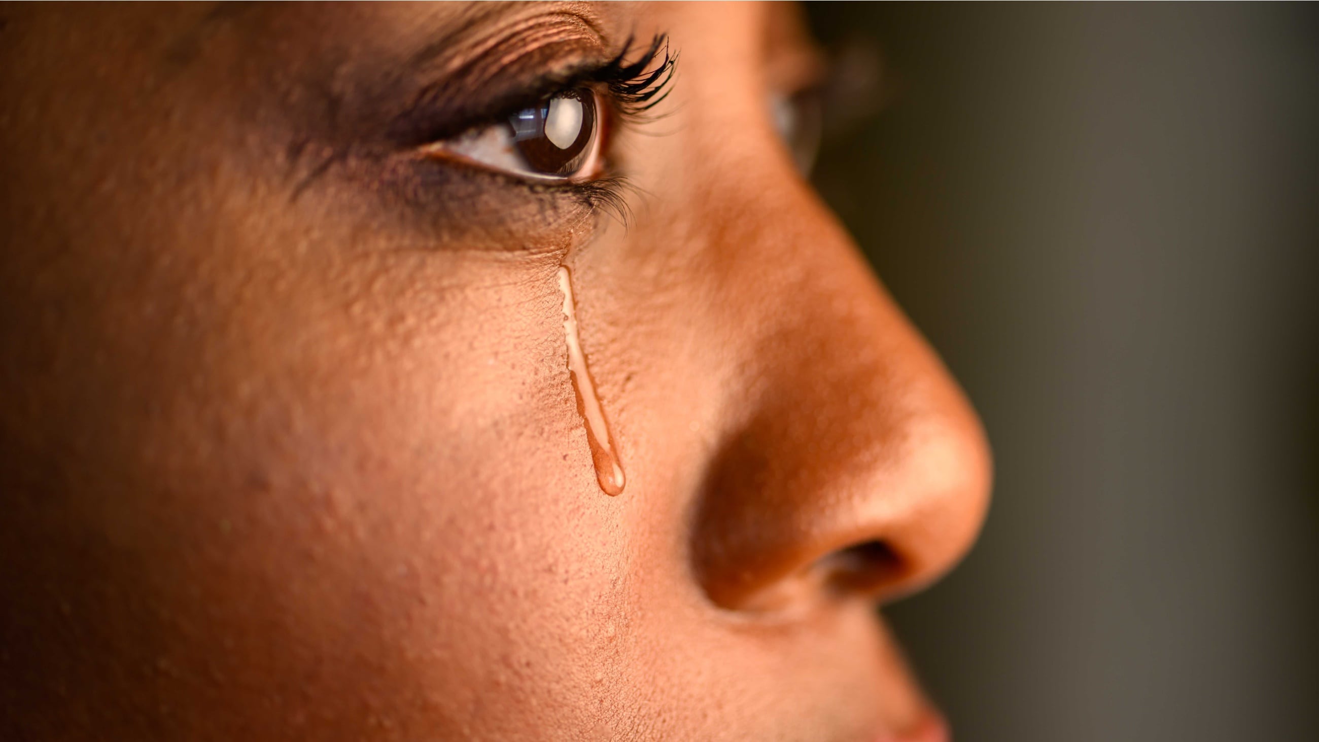 woman crying