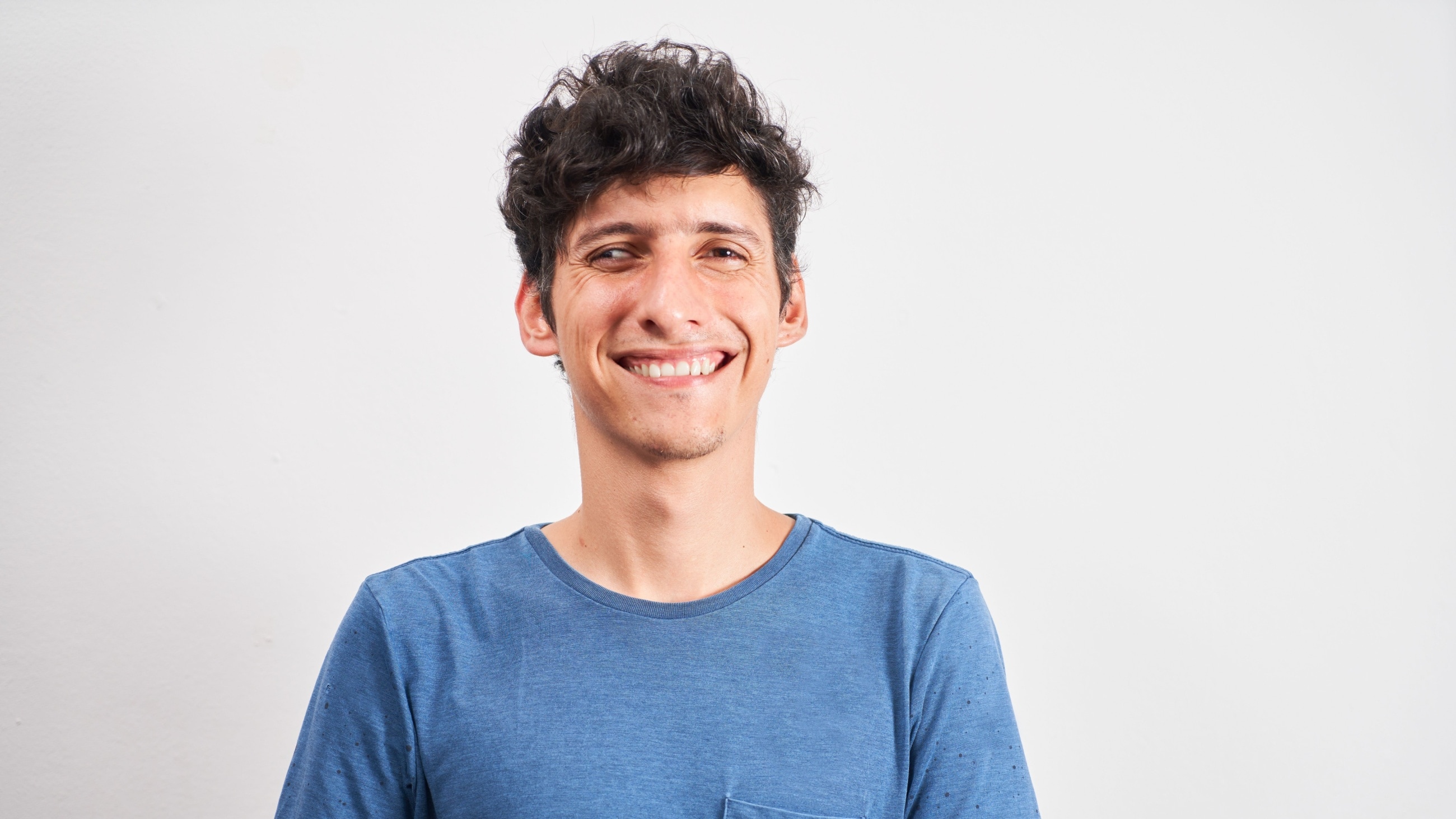 young boy with exotropia