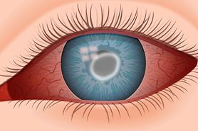 illustration of Acanthamoeba keratitis