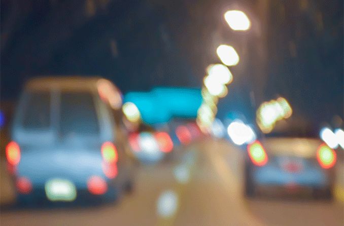blurry vision on the road at night blurry vision on the road at night