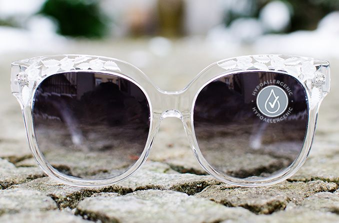 sunglasses with hypoallergenic label on it sunglasses with hypoallergenic label on it