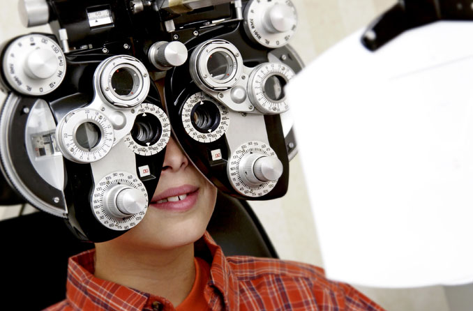 Examen de la vista para niños